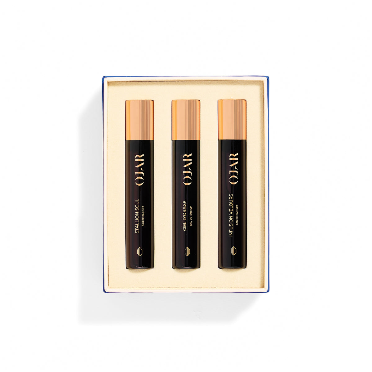 Ojar Coffret 3 x EDP 15ml The Modern Oud, Set geöffnet