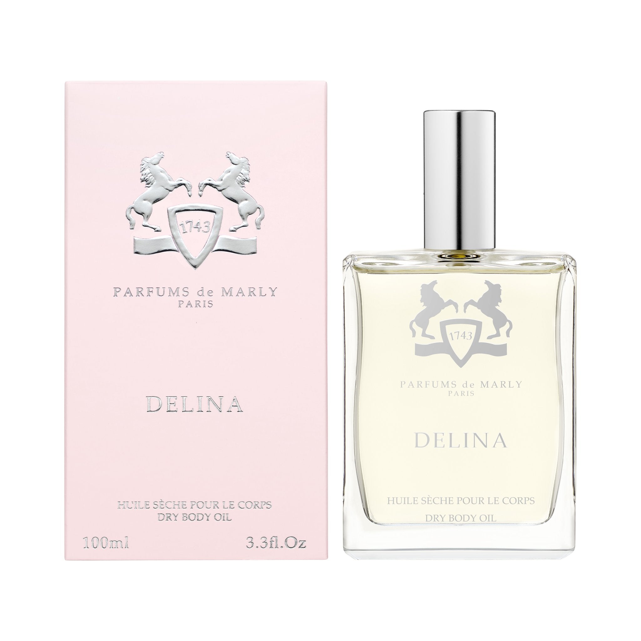 Parfums de Marly Delina Perfumed Body Oil 100ml mit Verpackung